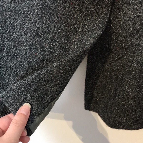 Vintage virgin scottish wool (Harris Tweed) gray speckled blazer - Picture 10 of 11